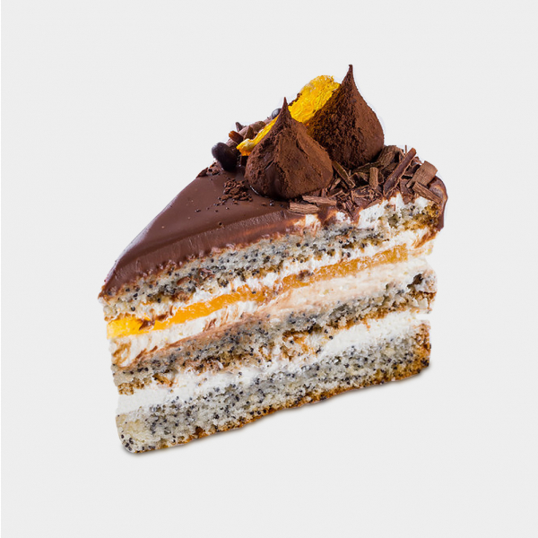 Маковый торт (2 кусочка) заказать доставку в Красноярске | Доставка «Беллини»