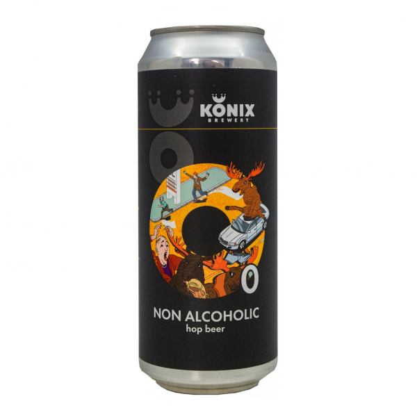 Пиво безалкогольное «Moose Just Moose» светлое нефильтрованное пастеризованное, 0.45 л заказать доставку в Красноярске | Доставка «Беллини»