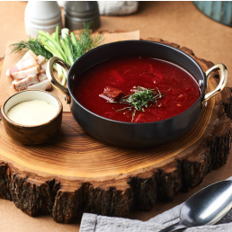 Суточный борщ с говядиной и квашеной капустой Суточный борщ с говядиной и квашеной капустой