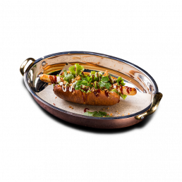 Хот-дог с копчёным соусом Хот-дог с копчёным соусом