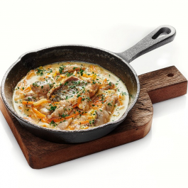 Якутский карась с овощами и сметаной Якутский карась с овощами и сметаной