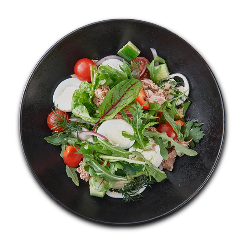 Овощной салат с консервированным тунцом: рецепт от Foodman.club