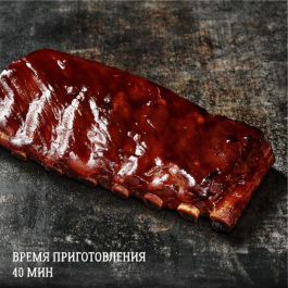 Томлёные свиные рёбра в соусе барбекю-терияки заказать доставку в Красноярске | Доставка «Беллини»