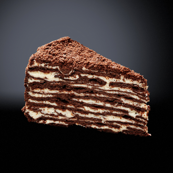 Торт Наполеон шоколадно-кокосовый заказать доставку в Красноярске | Доставка «Беллини»