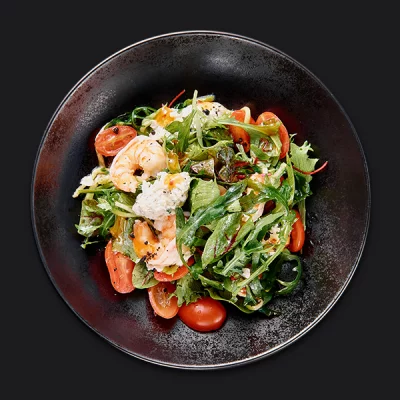 Салат с креветками, кукурузой и сыром — рецепт с фото пошагово