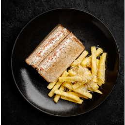 Сэндвич с красной рыбой и творожным сыром заказать доставку в Красноярске | «Крем»