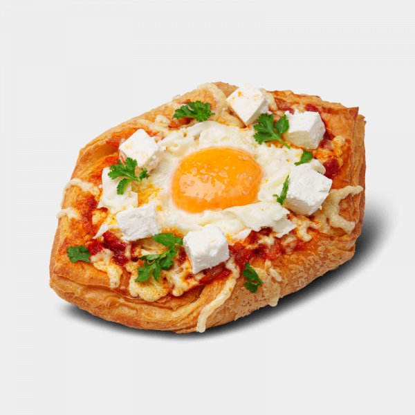 Дениш с печёным перцем и сыром фета Дениш с печёным перцем и сыром фета заказать доставку в Красноярске | «РомБаба»