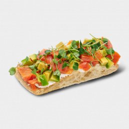 Брускетта с неркой и авокадо Брускетта с неркой и авокадо заказать доставку в Красноярске | «РомБаба»