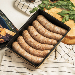 Толстые колбаски из оленины заказать доставку в Красноярске | «Bellini Kitchen»